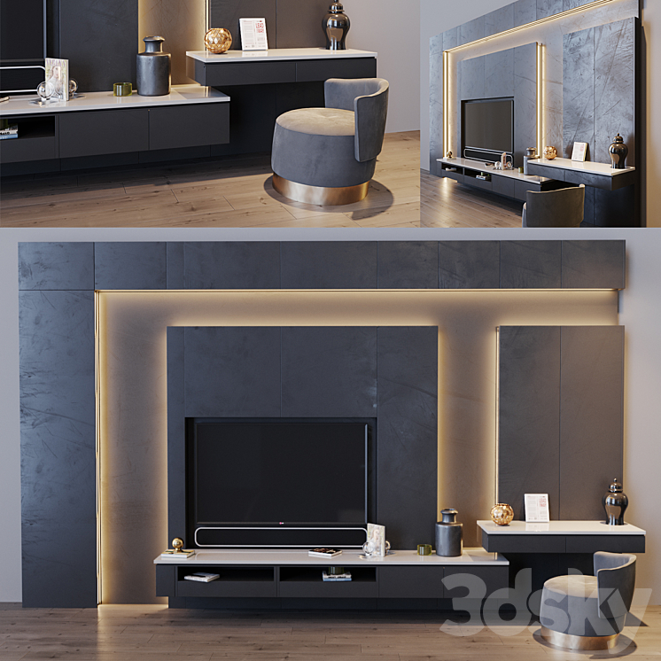 tv set 88 3DS Max - thumbnail 1