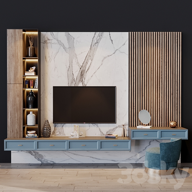 tv set 90 3DS Max Model - thumbnail 1