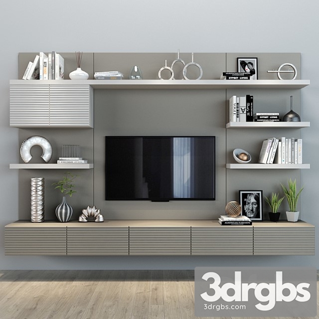 Tv shelf 0110 3dsmax Download - thumbnail 1