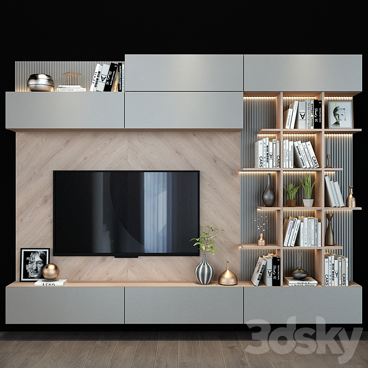 TV shelf 0111 3DS Max - thumbnail 1