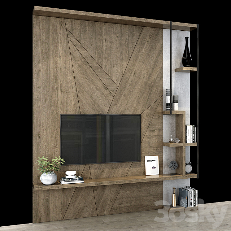 TV shelf 0113 3DS Max - thumbnail 2