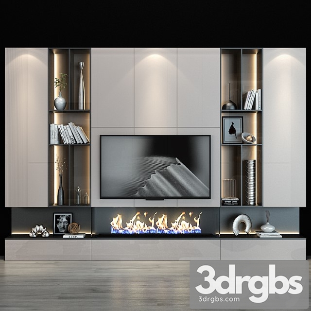 Tv shelf 0124 3dsmax Download - thumbnail 1