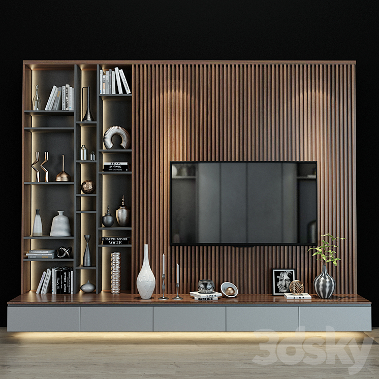 TV shelf 0191 3DS Max - thumbnail 1