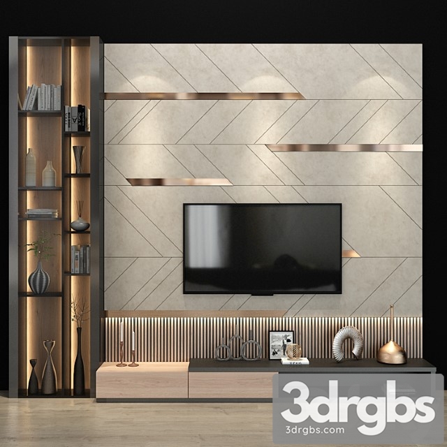 Tv shelf 0193 3dsmax Download - thumbnail 1