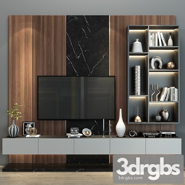 Tv shelf 0211 3dsmax Download - thumbnail 1