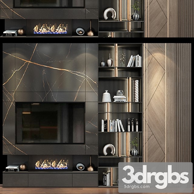 Tv shelf 0213 3dsmax Download - thumbnail 1