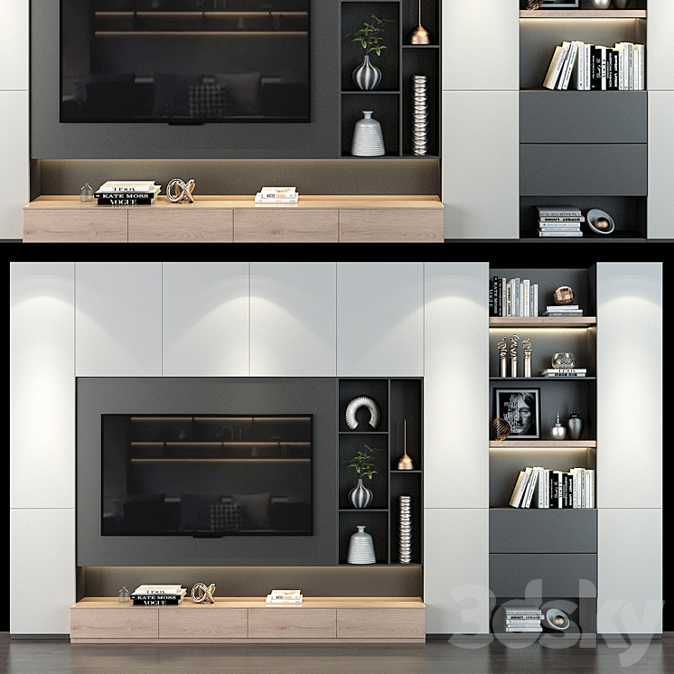 TV shelf 0231 3DS Max - thumbnail 1