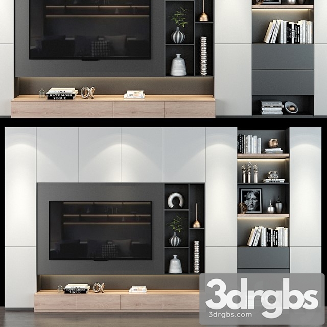 Tv shelf 0231 3dsmax Download - thumbnail 1