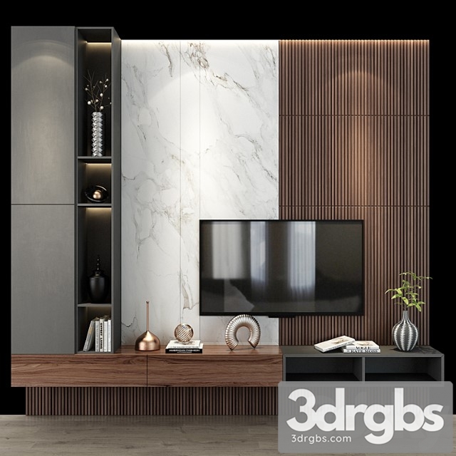 Tv shelf 0239 3dsmax Download - thumbnail 1