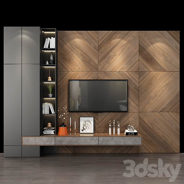 TV shelf 0240 3DS Max - thumbnail 1