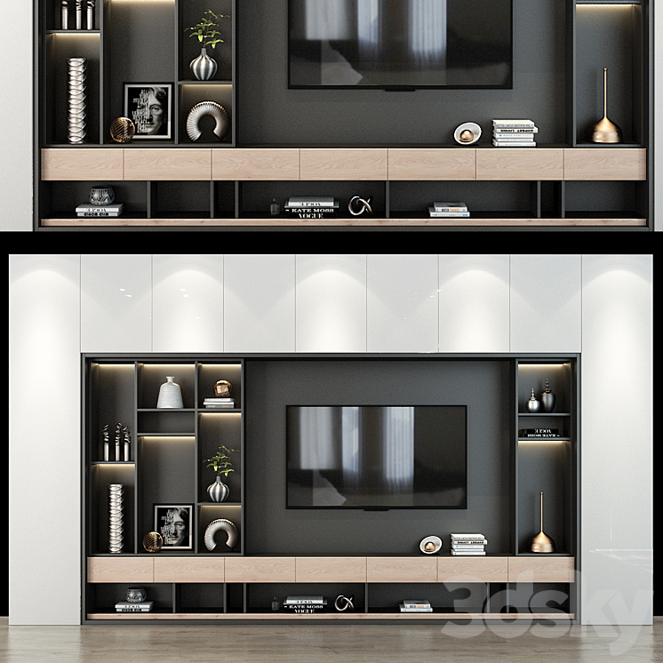 TV shelf 0242 3DS Max - thumbnail 1