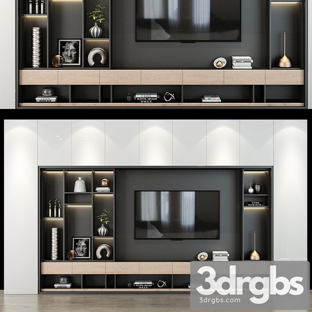 Tv shelf 0242 3dsmax Download - thumbnail 1