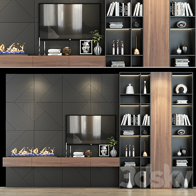 TV shelf 0254 3DSMax File - thumbnail 1