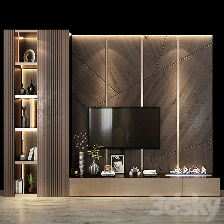 TV shelf 0295 3DS Max - thumbnail 1