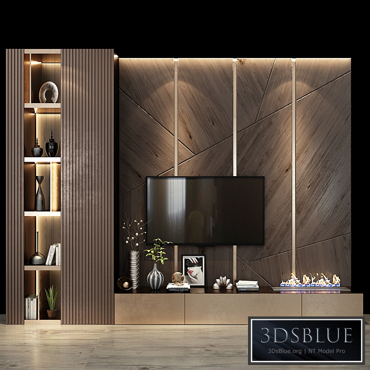 TV shelf 0295 3DS Max - thumbnail 3