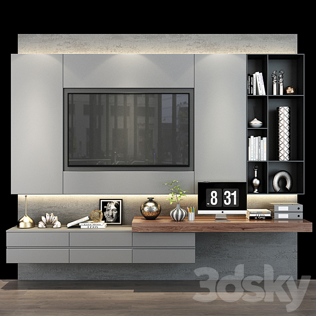 TV shelf 0340 3DSMax File - thumbnail 1