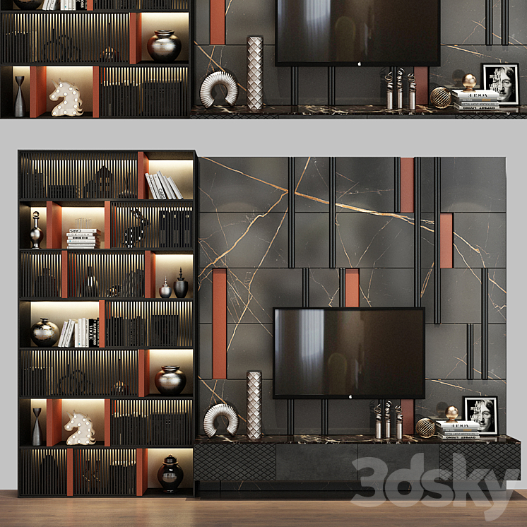 TV shelf 0357 3DS Max - thumbnail 1