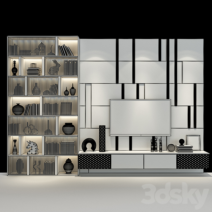 TV shelf 0357 3DS Max - thumbnail 2