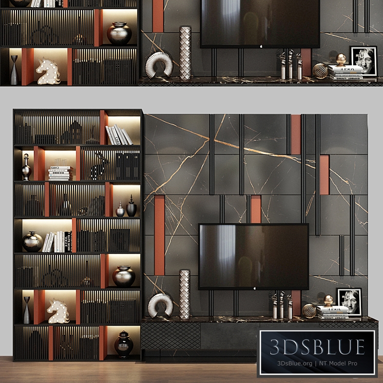 TV shelf 0357 3DS Max - thumbnail 3