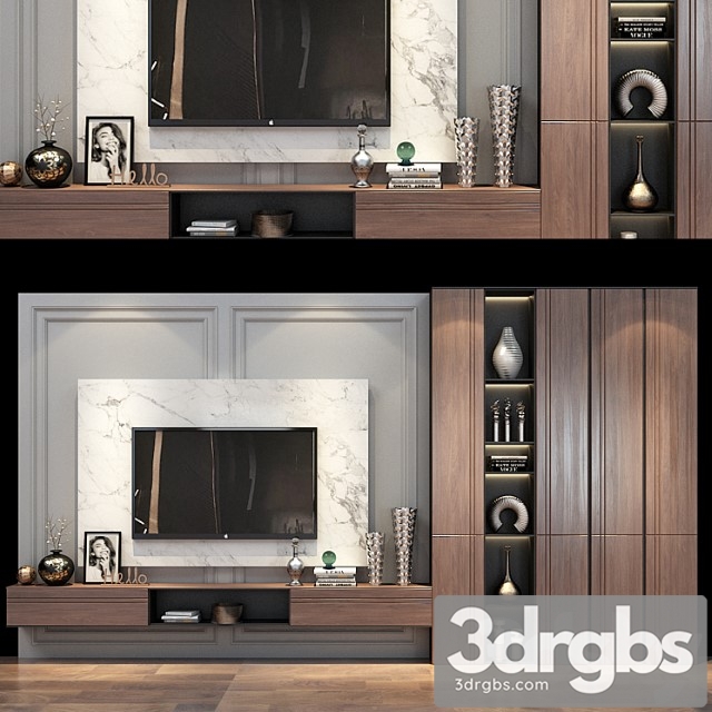 Tv shelf 0387 3dsmax Download - thumbnail 1