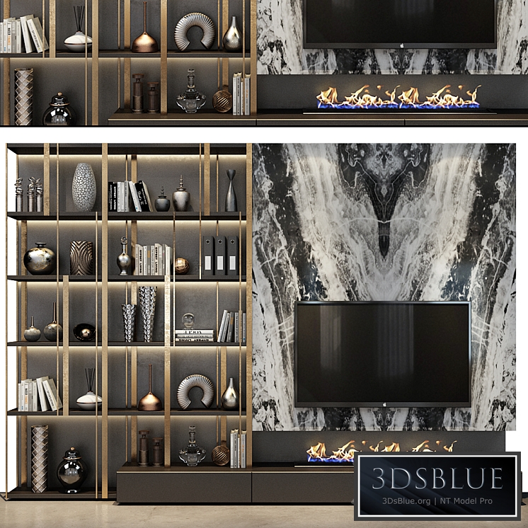 TV shelf 0453 3DS Max - thumbnail 3