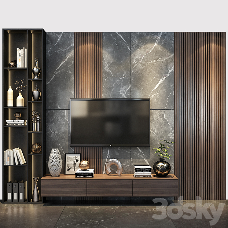 TV shelf 0454 3DS Max - thumbnail 1