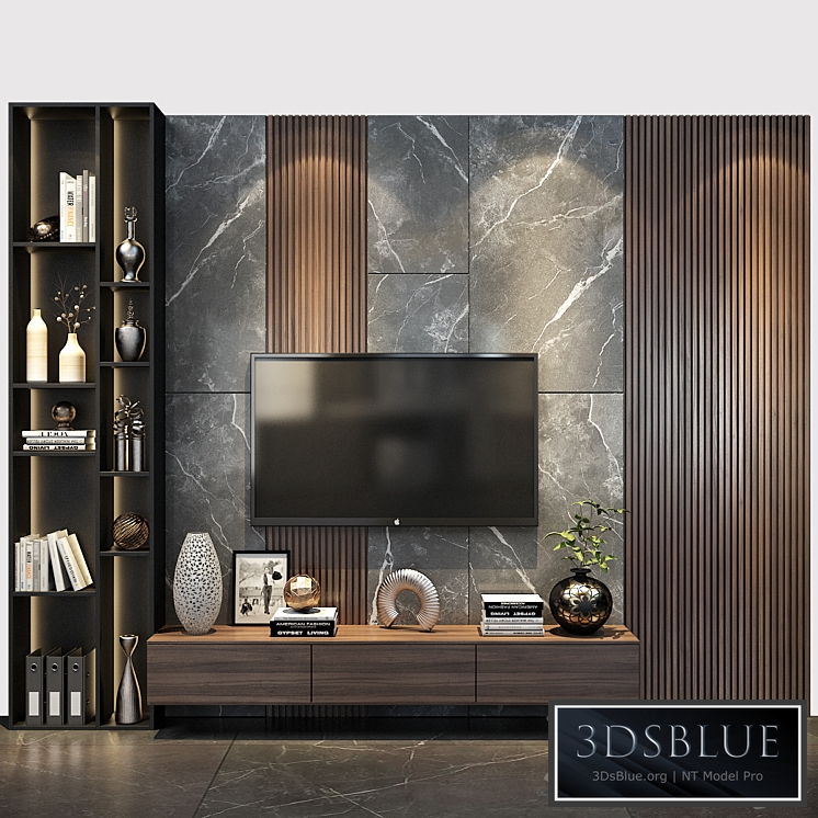 TV shelf 0454 3DS Max - thumbnail 3