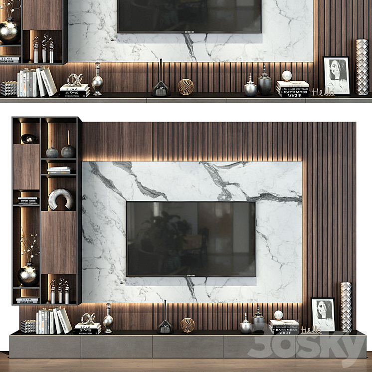 TV shelf 0464 3DS Max - thumbnail 1