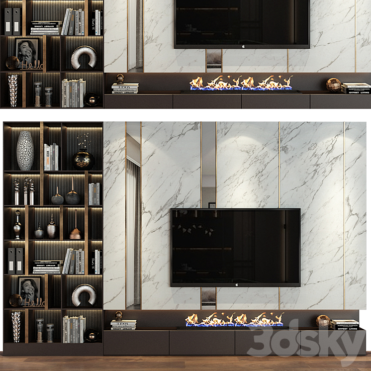 TV shelf 0474 3DS Max - thumbnail 1