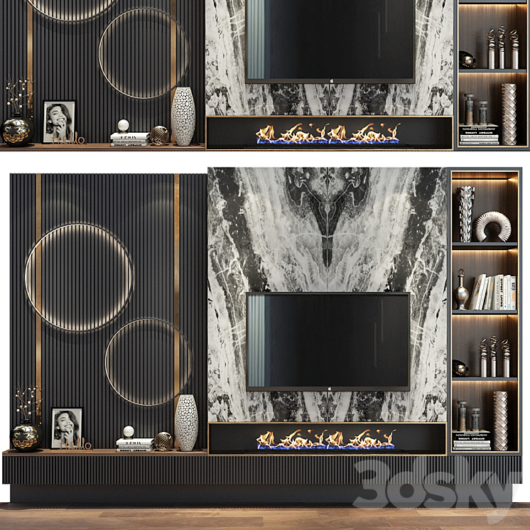 TV shelf 0475 3DS Max - thumbnail 1