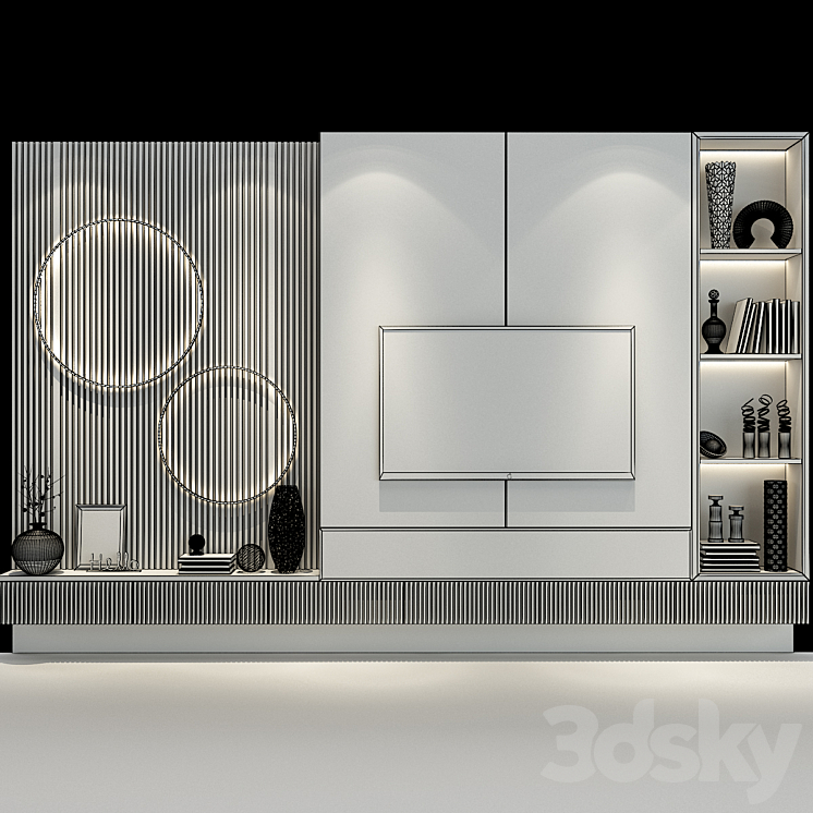 TV shelf 0475 3DS Max - thumbnail 2