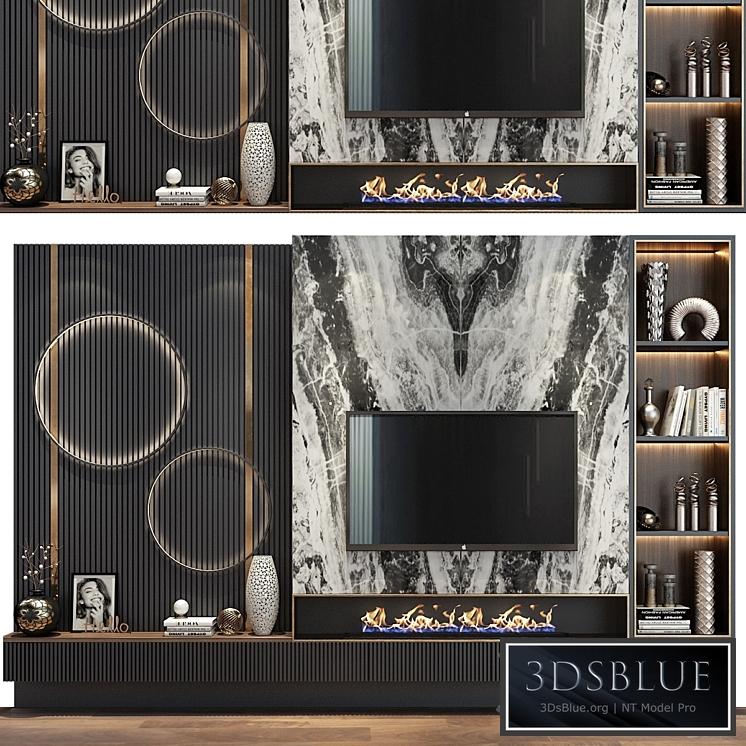 TV shelf 0475 3DS Max - thumbnail 3