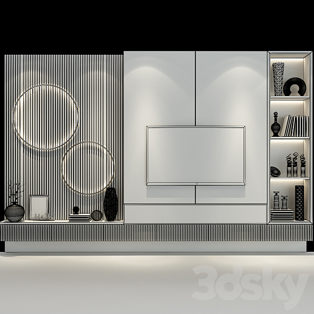 TV shelf 0475 3DSMax File - thumbnail 2