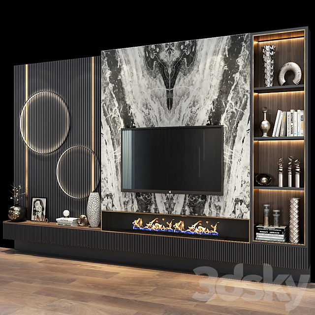 TV shelf 0475 3DSMax File - thumbnail 3