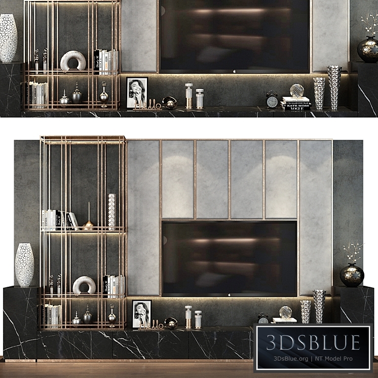 TV shelf 0512 3DS Max - thumbnail 3