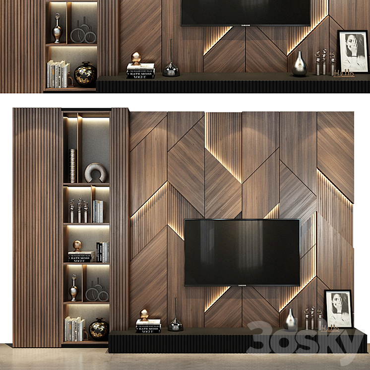 TV shelf 0541 3DS Max - thumbnail 1