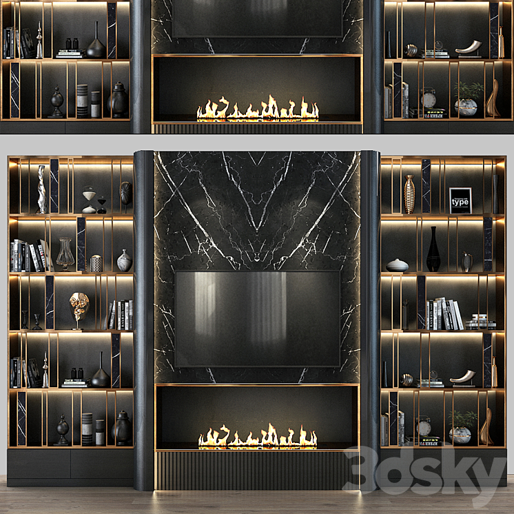 TV shelf 082 3DS Max - thumbnail 1