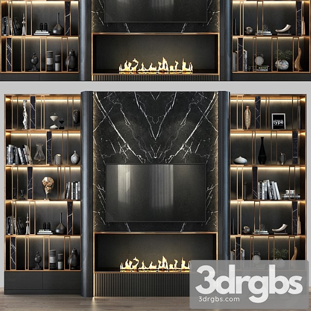 Tv shelf 082 3dsmax Download - thumbnail 1