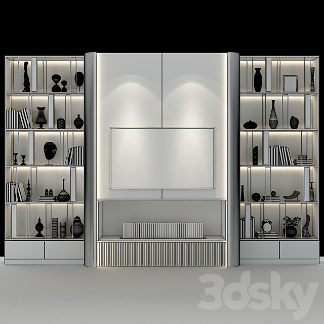 TV shelf 082 3DSMax File - thumbnail 2