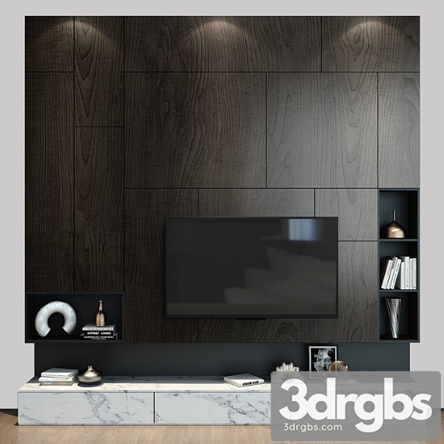 Tv shelf 082_3 3dsmax Download - thumbnail 1