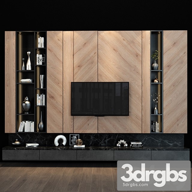 Tv shelf 087 3dsmax Download - thumbnail 1