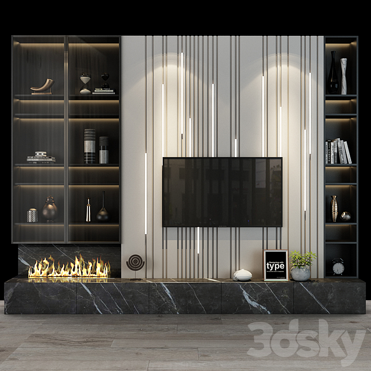 TV shelf 089 3DS Max - thumbnail 1