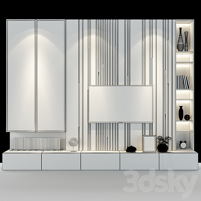 TV shelf 089 3DSMax File - thumbnail 3