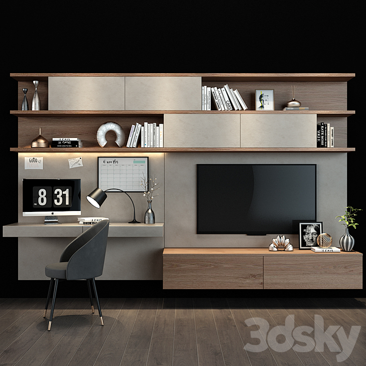 TV shelf 097 3DS Max - thumbnail 1