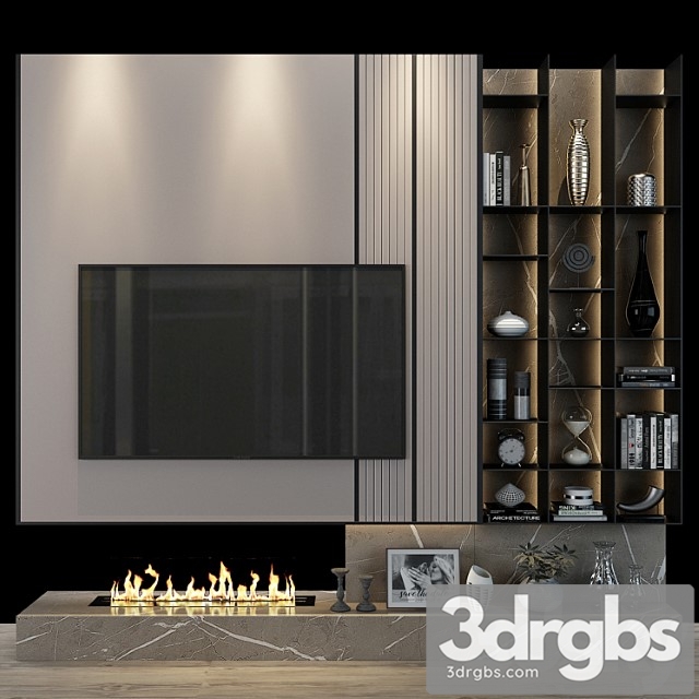 Tv Shelf 098 2 3dsmax Download - thumbnail 1