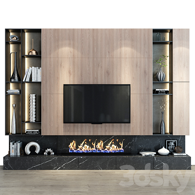 TV shelf 148 3DS Max Model - thumbnail 1