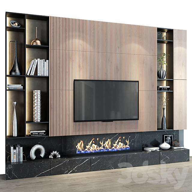 TV shelf 148 3DS Max Model - thumbnail 3