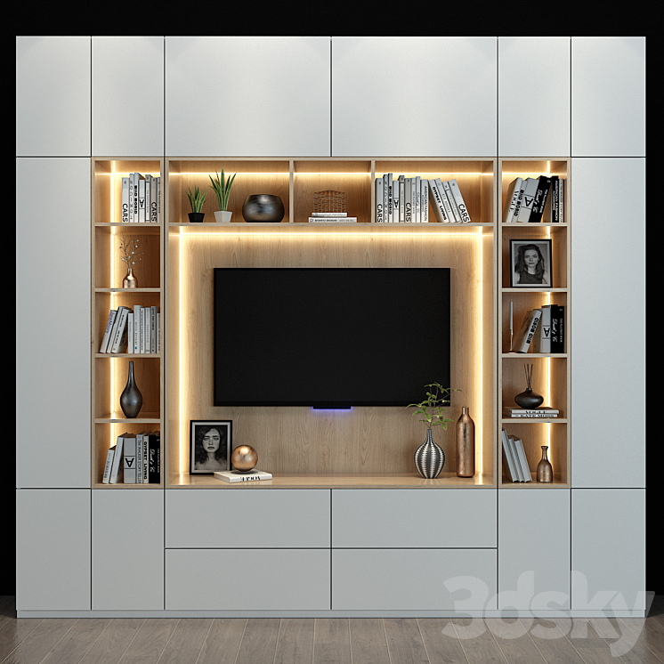 TV shelf 65 3DS Max - thumbnail 1