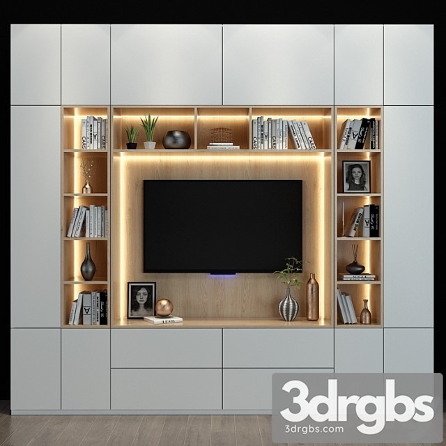 Tv shelf 65 3dsmax Download - thumbnail 1