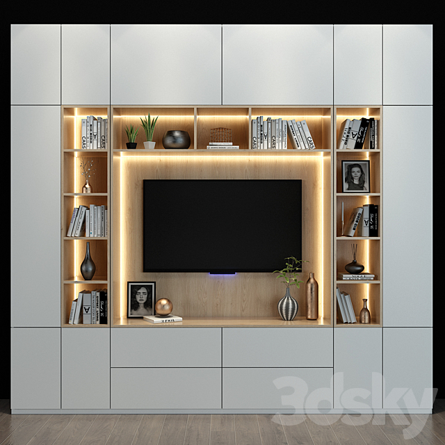 TV shelf 65 3DSMax File - thumbnail 1